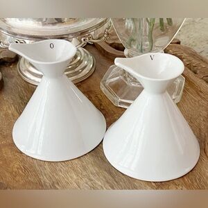 Rare Kenji Fujita - Freeman Lederman Pair Oil Vinegar Cruets Lagardo Tackett